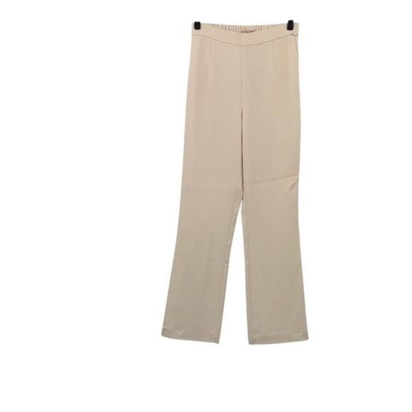 NWT Frances Valentine White Quincy Stretch Pull On Cropped Trouser Pants Size XS - Picture 2 of 10